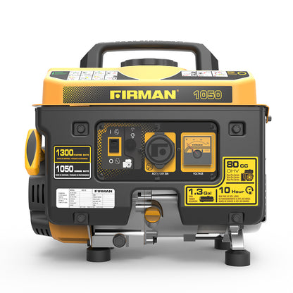 FIRMAN P01001 - Performance Series 1050 Watt Recoil Start Portable Generator-American Camp Supply