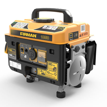 FIRMAN P01001 - Performance Series 1050 Watt Recoil Start Portable Generator-American Camp Supply