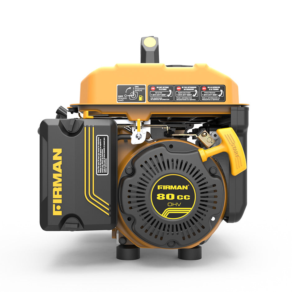 FIRMAN P01001 - Performance Series 1050 Watt Recoil Start Portable Generator-American Camp Supply