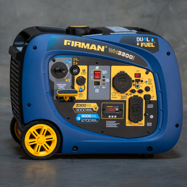 FIRMAN WH03041 - 3300 WATT DUAL FUEL INVERTER GENERATOR - Recoil Start-American Camp Supply